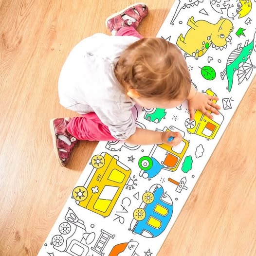 لفافة التلوين السحرية للاطفال بطول 5 متر