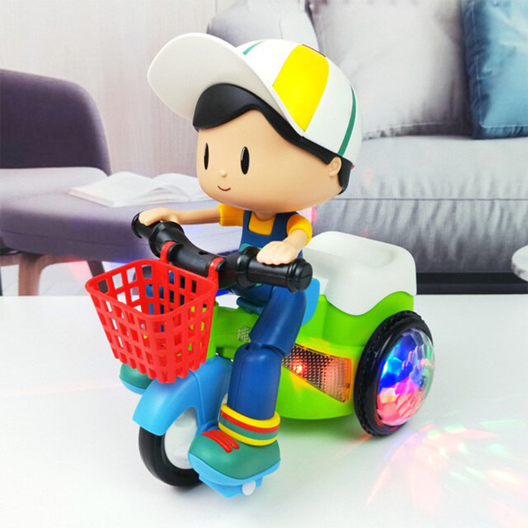 لعبة الدراجة الثلاثية الراقصة الدوارة بزاوية 360 درجة