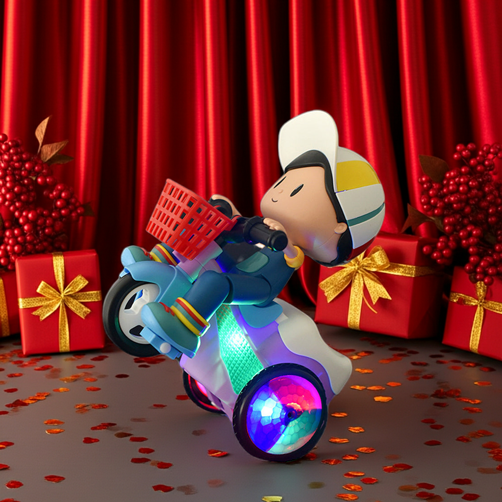 لعبة الدراجة الثلاثية الراقصة الدوارة بزاوية 360 درجة